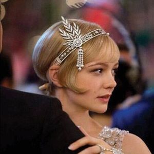 🌼Great Gatsby Daisy Wedding Feather Headband🌼